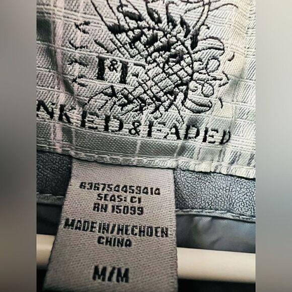 INKED AND FADED STORMY BLUE FAUX LEATHER MILITARY STYLE JACKET WOMENS SIZE M - Picture 9 of 9